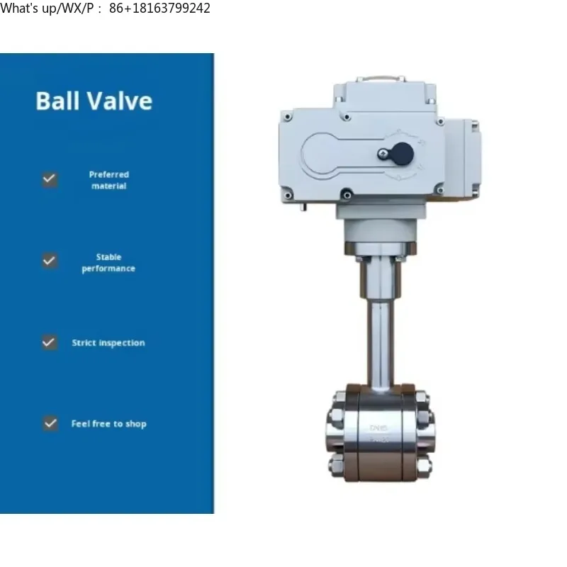 Katup Kupu-Kupu Listrik Q961F untuk Gas pada Suhu Ultra-Rendah -196 ℃   Flensa Pengelasan 304 untuk Nitrogen Cair LNG