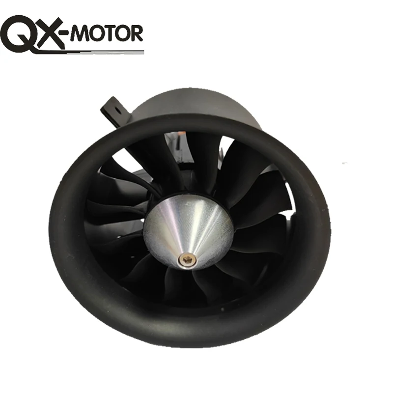 QX-MOTOR 70mm EDF QF3027 2200KV 6S Brushless Motor 12 Blades Ducted Fan for RC Airplane Ducted Fan Plane DIY Parts