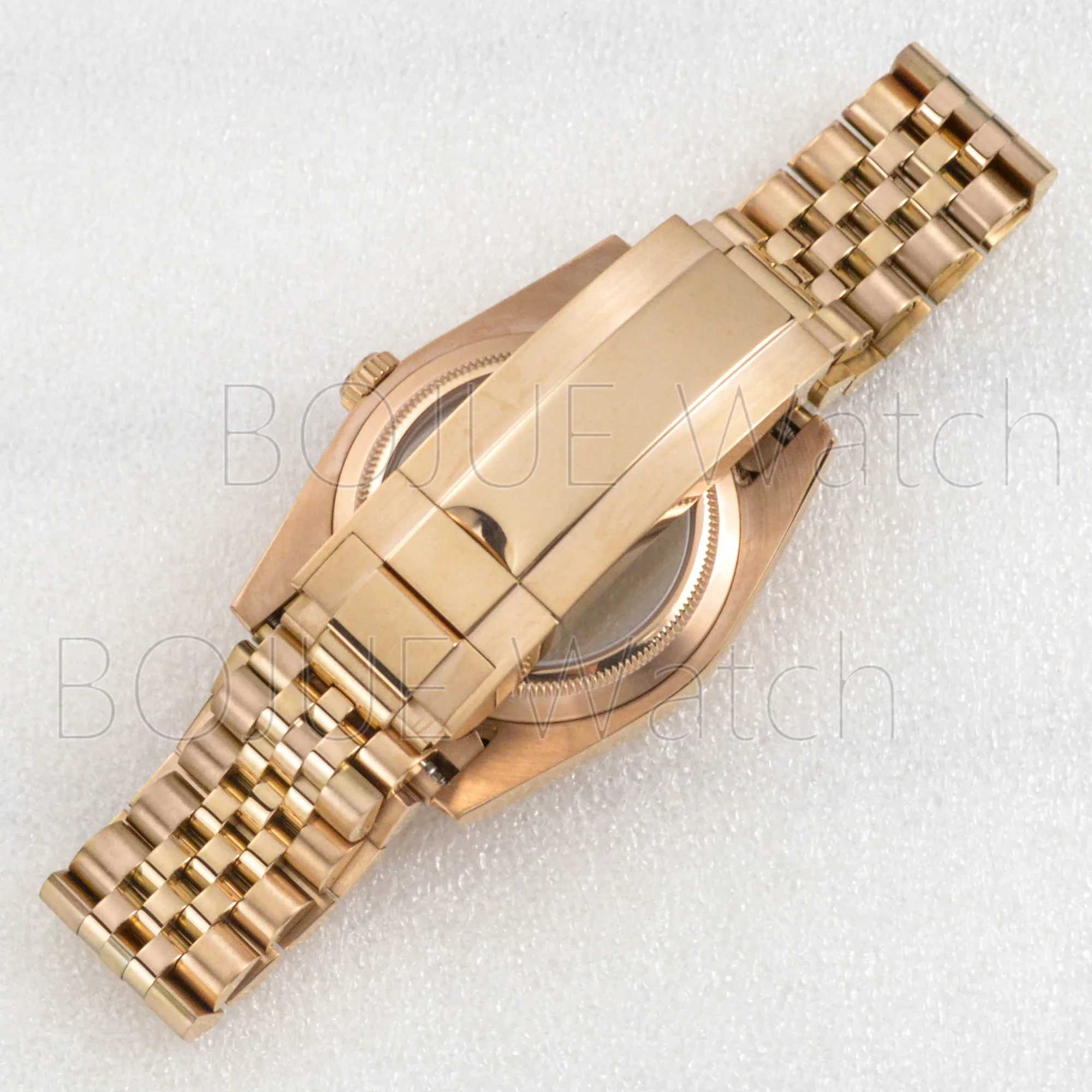 NH35 NH36  5 Beads Magnifying Glass Pellucid Glass Case Back WatchCase Strap for Datejust Automatic Mechanical Movement