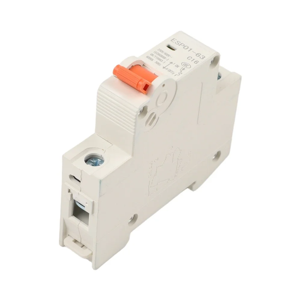 DIN Rail Breaker 16A Overload Protector For Fire Hazard Prevention Flame-retardant Housing Reliable Overload Protection