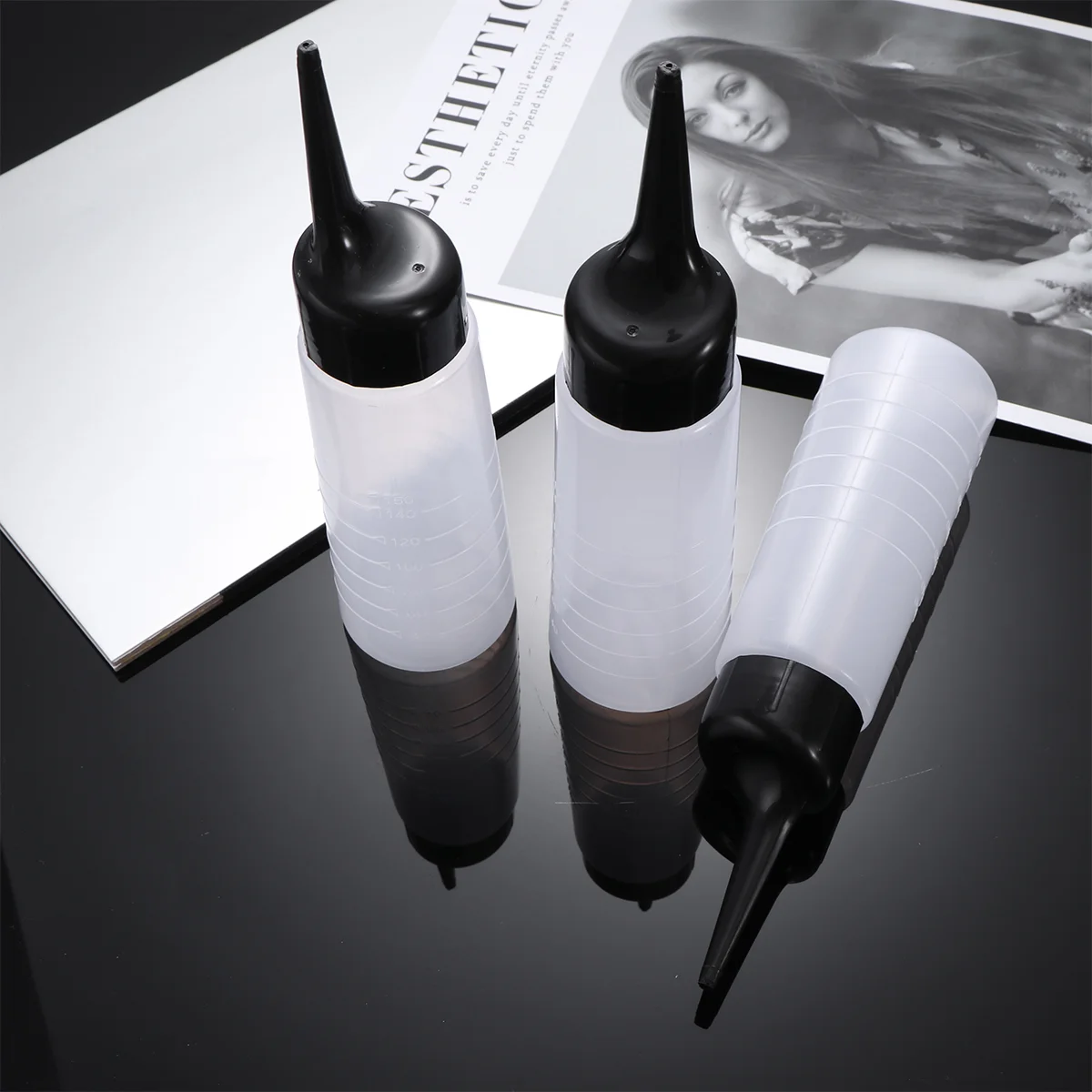 

Lurrose Vessel Tools 3Pcs Hair Dye Bottle Plastic Applicator Bottles Tip Empty Applicator Bottles Squeeze Baber Shop Hair