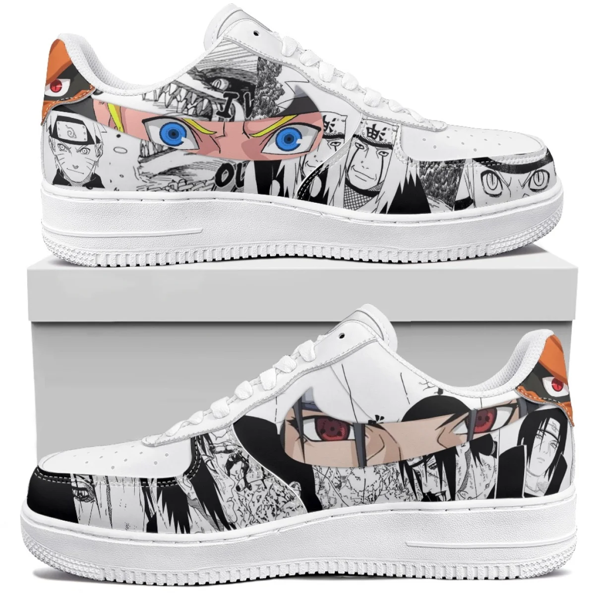 Naruto Anime Schoen Akatsuki Figuur Uzumaki Naruto Mode Basketbal Schoenen Hoge Kwaliteit Sneakers Casual Schoenen Aangepaste Schoen Gift