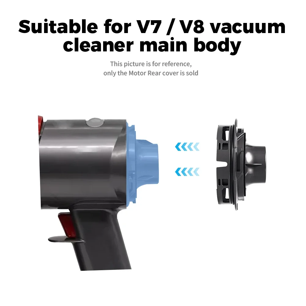 Aggiorna la sostituzione della copertura posteriore del motore del filtro posteriore per l'accessorio della custodia del motore dell'aspirapolvere Dyson V7 V8 per la pulizia della casa