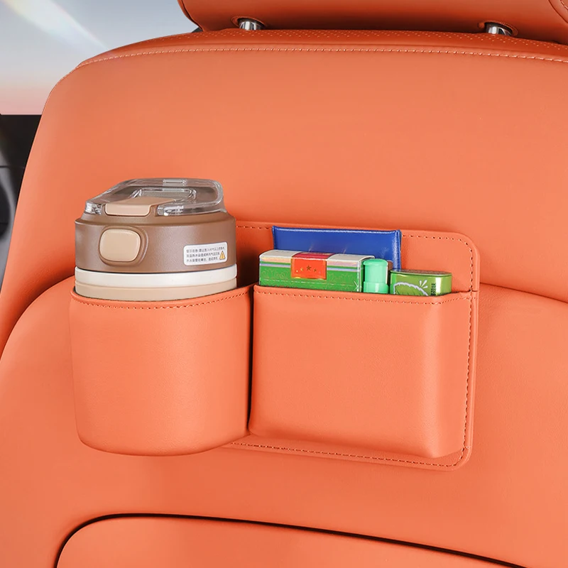 

2Pcs Car Storage Organizer Box, Foldable Hanging Trash Can, Multi-Purpose Car Interior Accessories for Seat Back, Car Door