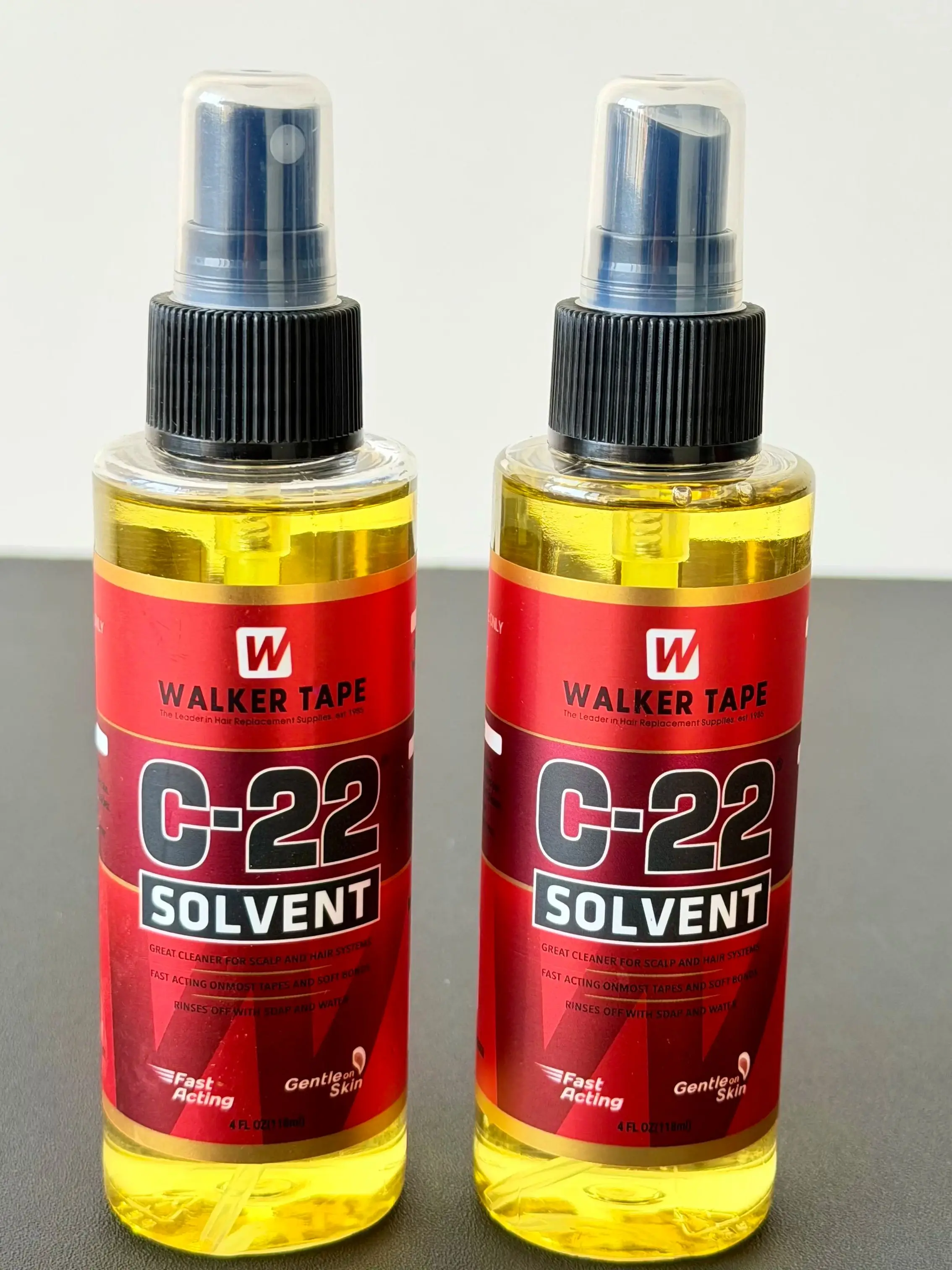 Walker Tape C-22 Lösungsmittel 355ml/118ml Spray Schnellwirkender Perückenkleber-Entferner Hautfreundlicher Klebstoffentferner für Haarsysteme Toupet