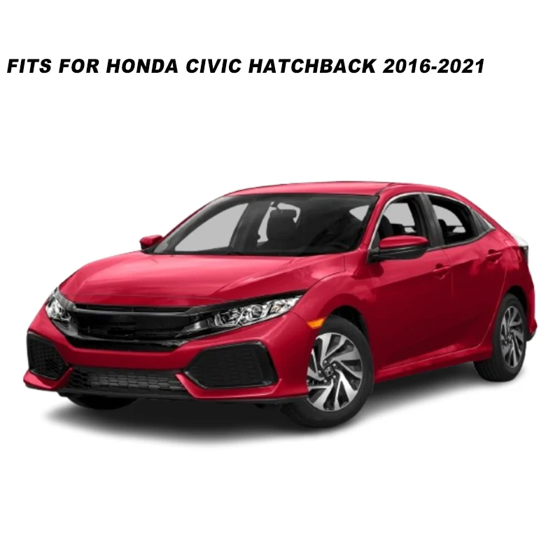 For Honda Civic Hatchback 10th Gen 2016 2017 2018 2019 2020 2021 Acrylic Black Car Window Rain Guard Sun Visor Cover Shield view 6