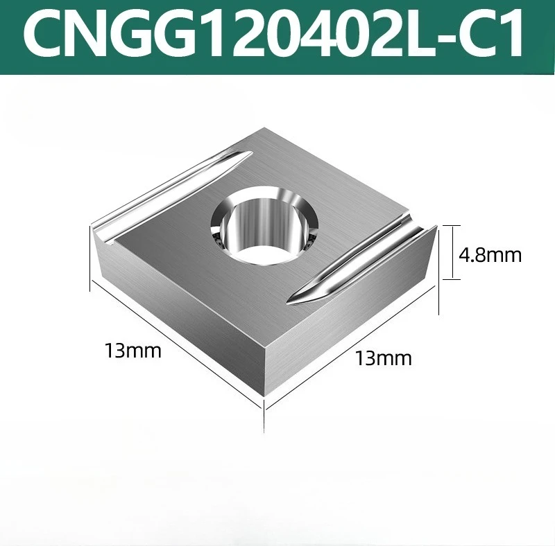 

10 шт. CNGG120402/04L-C1 CNGG120402/04L-S CNGG120404L/R-H1 металлическое керамическое лезвие с ЧПУ, высокоглянцевая прецизионная фреза для зерна