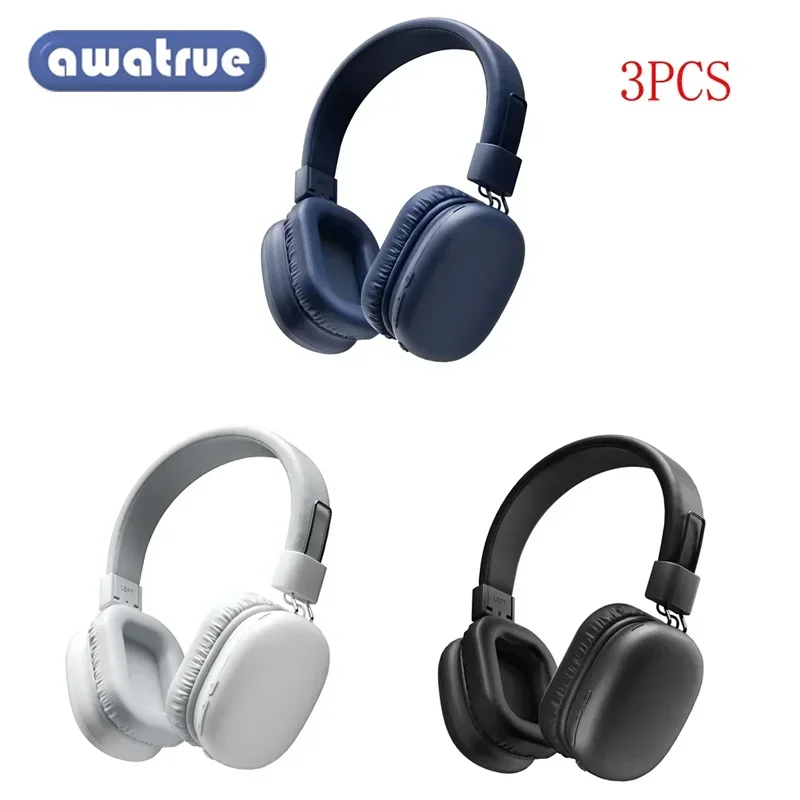 

3 шт. AWATRUE двойные беспроводные наушники ANC наушники с шумоподавлением Bluetooth 5,4 Hi-Res аудио накладные наушники с низкой задержкой