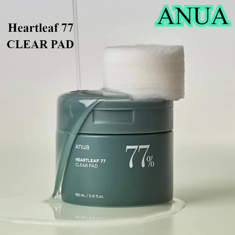 Anua Heartleaf 77% Acne Toner Pads Mild Exfoliating Facial Pads PHA 70 Pads Hydrating Pore Care Korean Skin Care Product