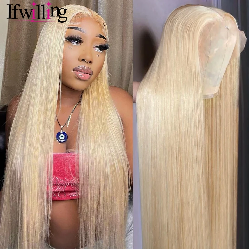 13x6 Spitze frontal blonde Perücke 13x4 Spitze vorne Echthaar Perücken für Frauen vor gezupft Knochen gerade Echthaar Perücken 250% Dens