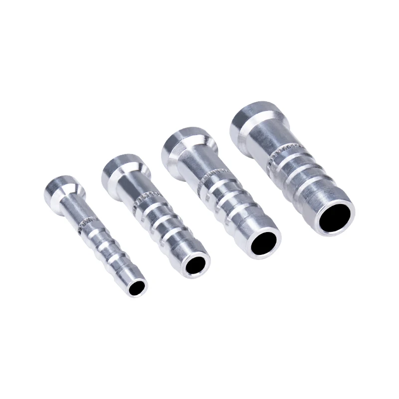 A/C Weld Fitting Aluminum Weld-on Barb Fitting for Automotive AC Air Conditioning Pipe