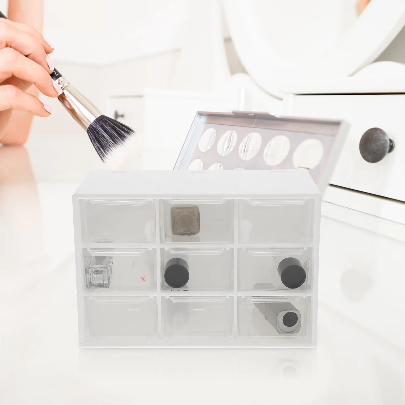 

2pcs Drawer Organizer Unit Desktop Storage Box For Office Room Kitchen Desk Supplies Small Drawers Container Organizers