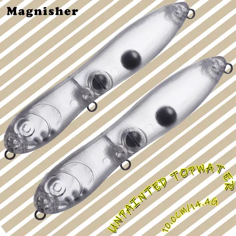 Magnisher 10pcs/lot Unpainted Topwater Baits 10cm 14.4g Floating Walk the Dog Pencil DIY Fishing Lures Blanks Tackle