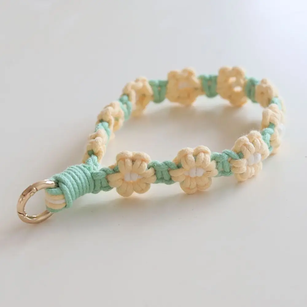 Koreanischen Stil Boho Telefon Fall Seil Schlüsselring Telefon Armband Handgelenk Lanyard Armband Tasche Anhänger Tasche Hängen