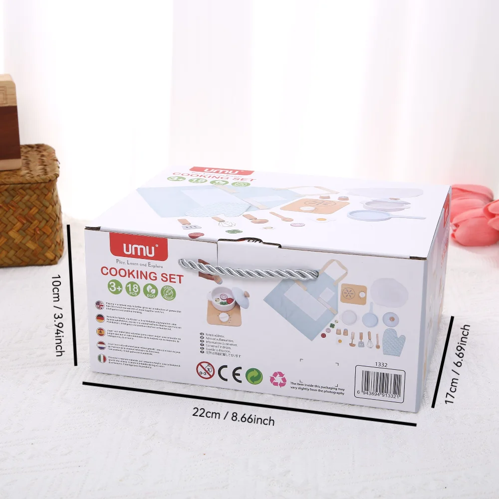 محاكاة خشبية المطبخ ألعاب المطبخ الصغيرة تجهيزات المطابخ وعاء عموم كوك التظاهر اللعب ألعاب منزلية تعليمية للأطفال أواني جير #6