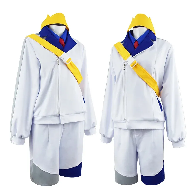 

Game Scarlet Violet Kieran Cosplay Fantasia Costume Disguise for Adult Men Clothes Tops Shorts Outfits Halloween Carnival Suit