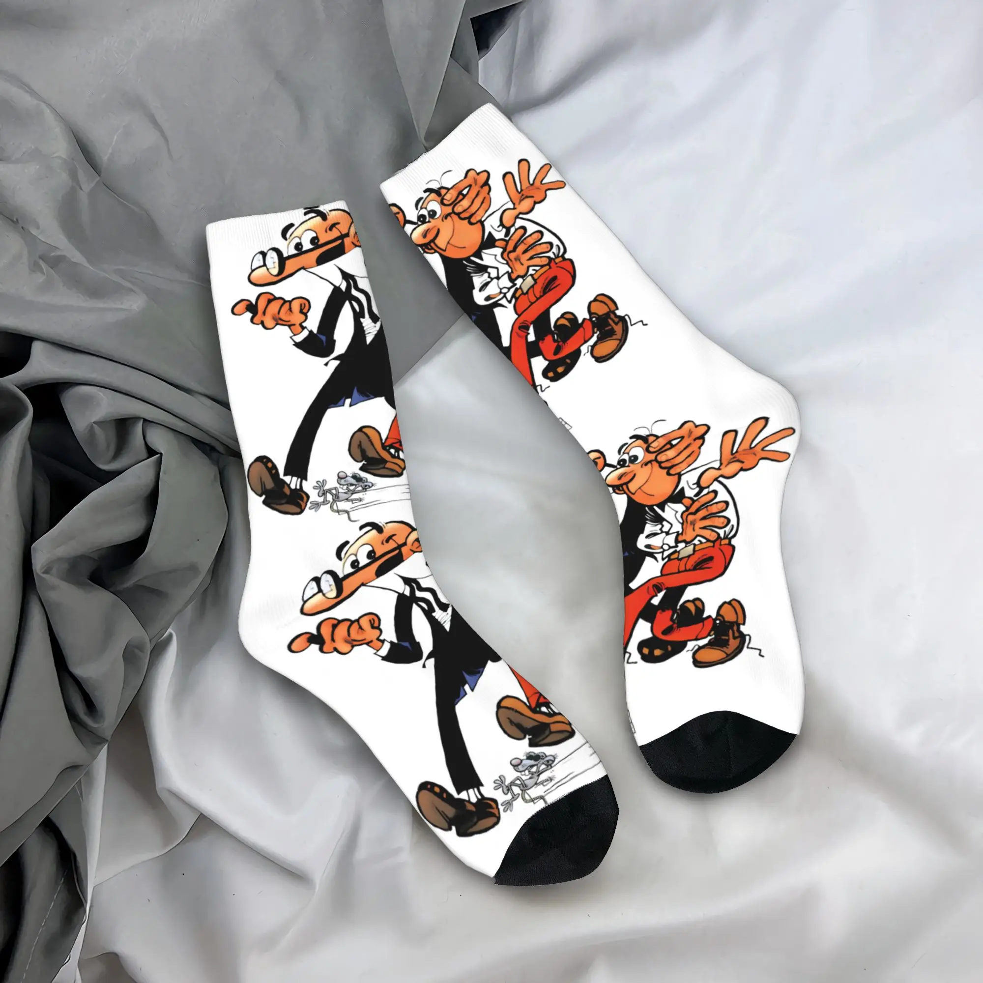 

Носки Mort & Phil Mortadelo y Filemón, модные чулки, мужские высококачественные носки для скейтборда, осенние нескользящие носки с принтом