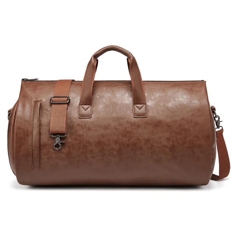 Men's Retro Leather Travel Bag First Layer Cowhide Large-capacity Travel Bag Business Trip Handbag Shoulder Messenger Bag vip