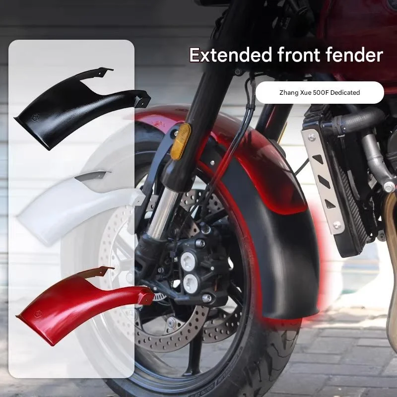 

For ZXMOTO 500F High Coverage Extended Front Mudguard Wider Anti-Splash Guard Anti-Mud Anti-Water Sand Proof Durable