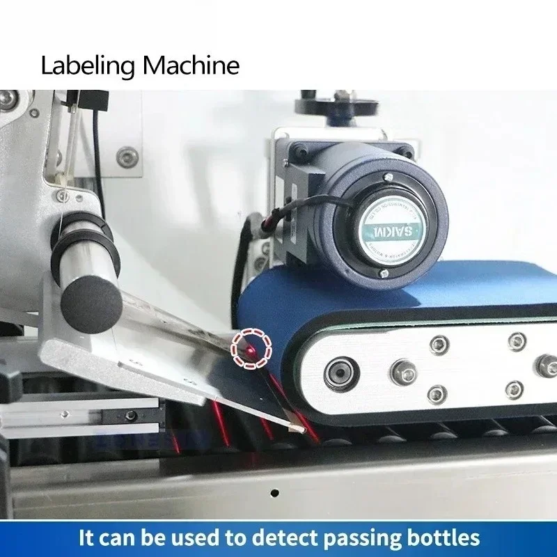 Automatic Tube Wrap Around Labeler Lip Balm Label Machine Tabletop Label Applicator Horizontal Labeler ZS-TB800