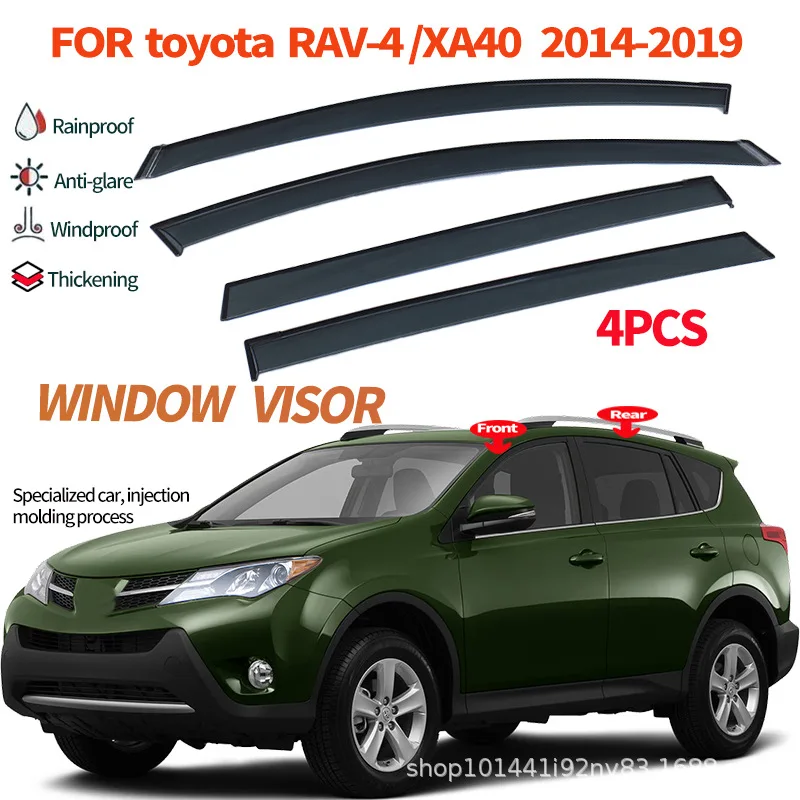 

Suitable for Toyota TOYOTA RAV-4 XA40 2013-2018 rain and shine shield side window deflector rain eyebrow thickening
