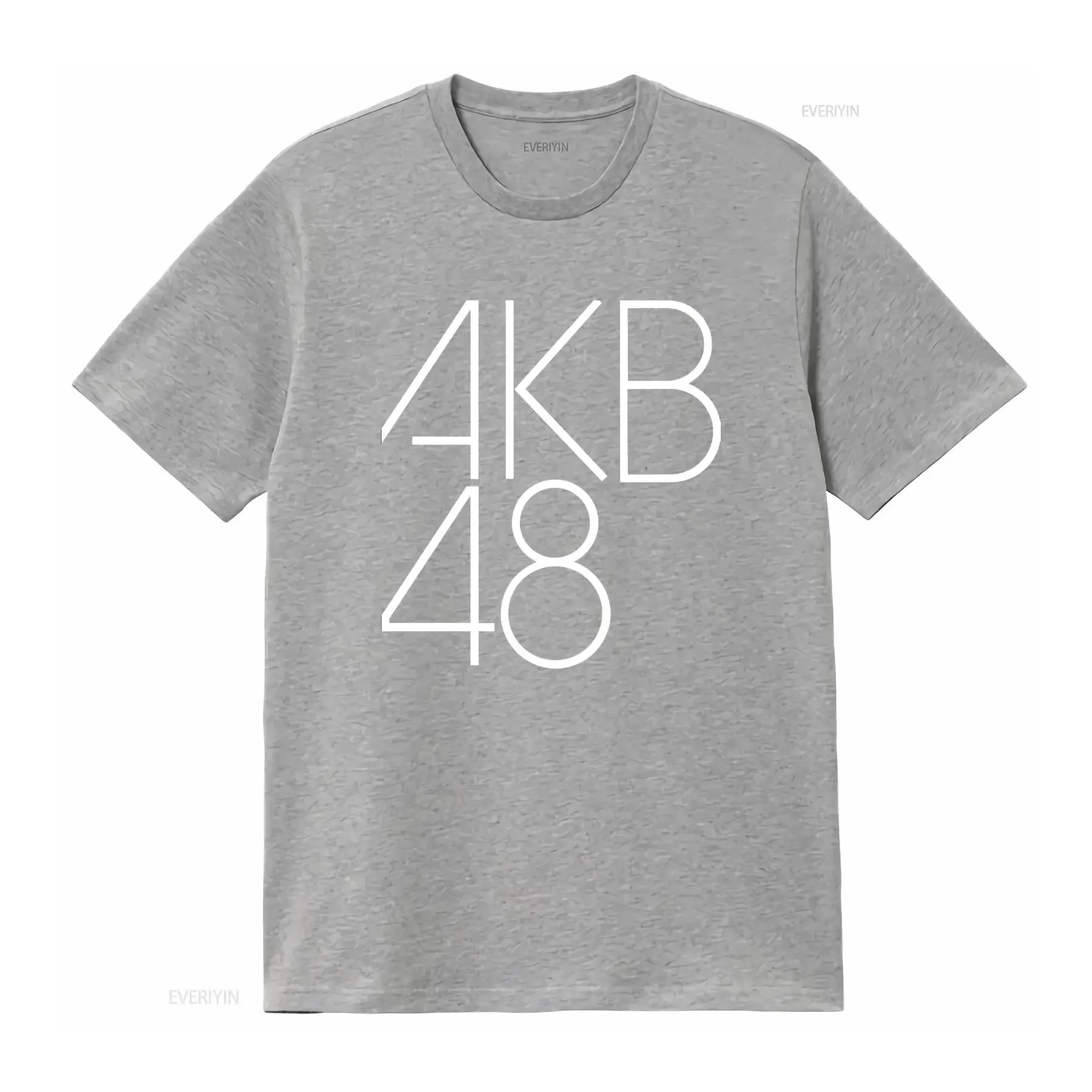 AKB48 شعار Jpop Kpop تي شيرت مروحة الموسيقى خمر غسلها امتدت تنوعا الرسم مريحة أنيقة عارضة الأزياء قليلا