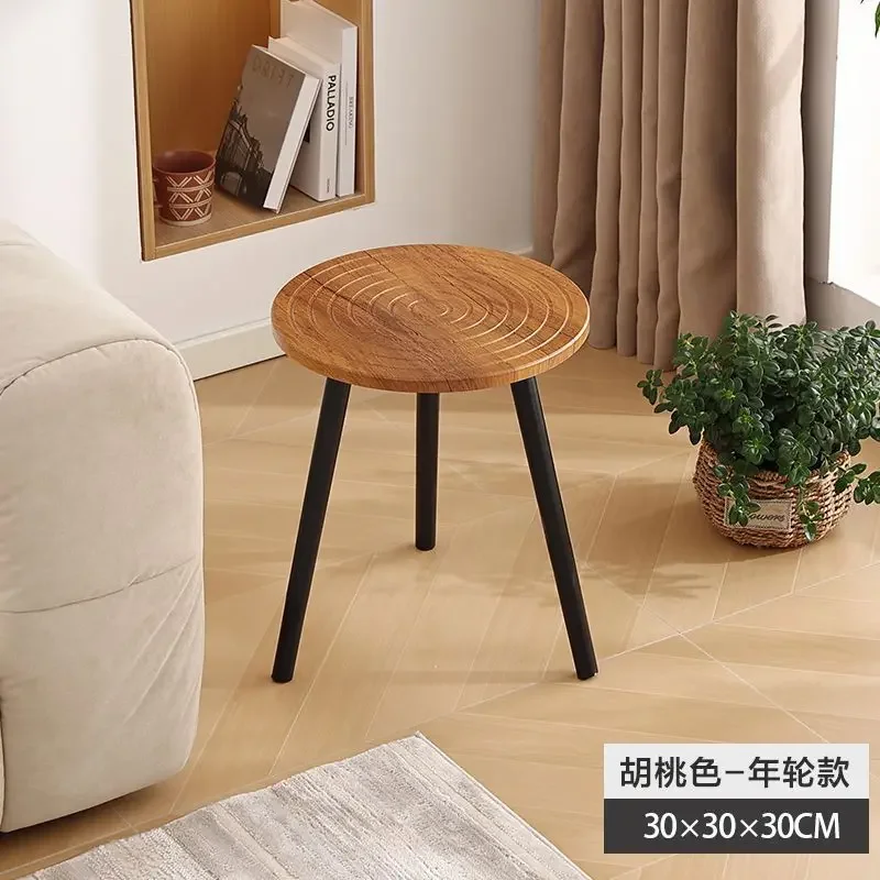 Light luxury annual rings retro living room coffee table small table simple modern round small coffee table home sofa