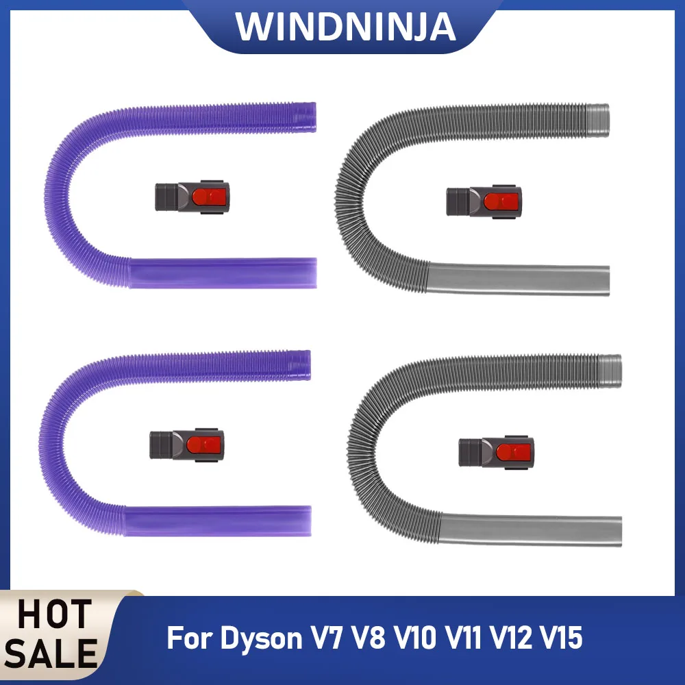 Für Dyson V7 V8 V10 V11 V12 V15 Trockner-Lüftungsreiniger Schlauch-Set Aufsatz für Kabellosen Staubsauger Perfektes Flexibles Fugendüsen-Tool
