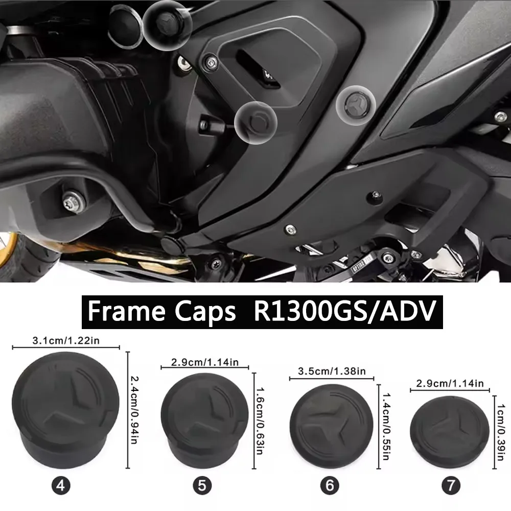 

New Frame Hole Cover Caps Plug Motorcycle Accessories For BMW R 1300 GS 2023-2025 R1300GS Adventure R1300 GS ADV 2024 2025