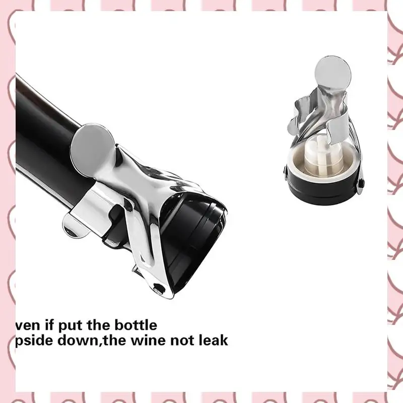 

HHTL Champagne&Wine Bottle Stoppers Stainless Steel , Leak Proof Keep Fresh Reusable Saver, Cork Suitable 20 Pack Silver