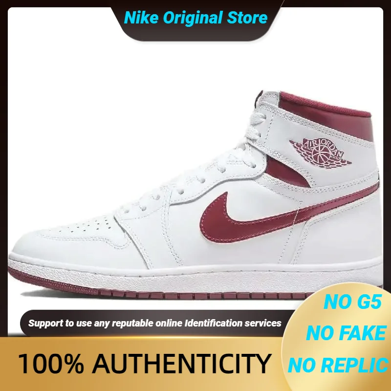 

Nike Air Jordan 1 Retro High 85 OG Metallic Burgundy Sneakers shoes BQ4422-161 With Original Box