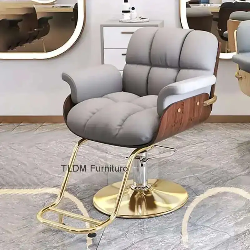 

Trendy Comfortable Barber Chair Modern Aesthetic Design Delicacy Hairdresser Chair Ergonomic Custom Kapperstoel Hair Furniture