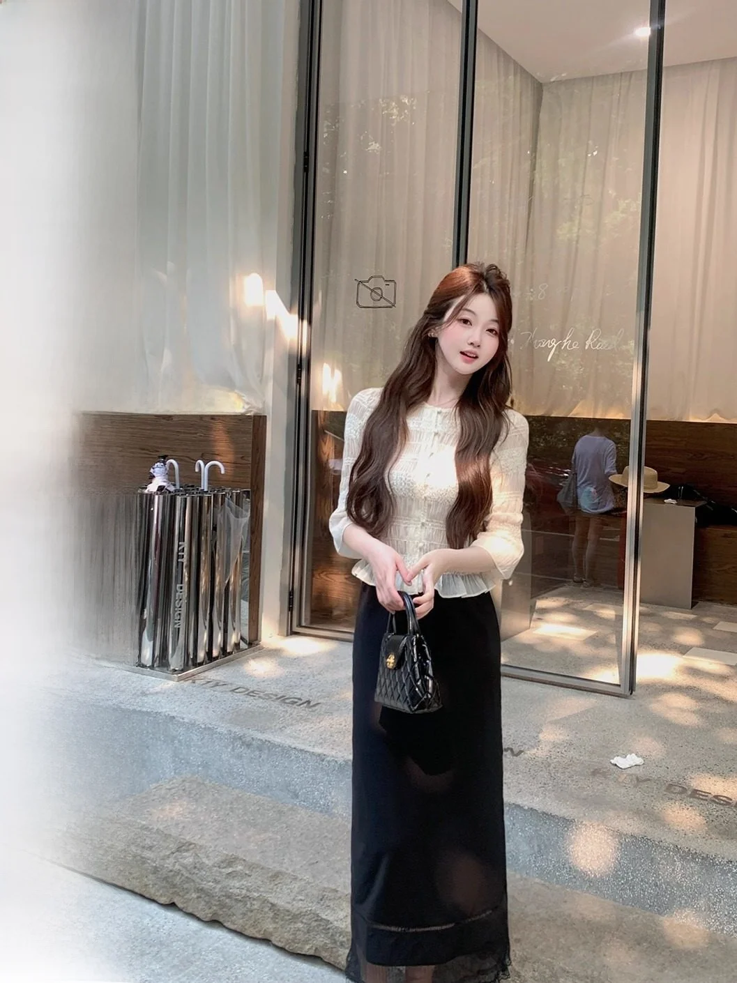 

Женская тонкая блузка с вышивкой и пышными рукавами Ele ort Sve irt, дышащий и удобный топ для весенне-осеннего сезона