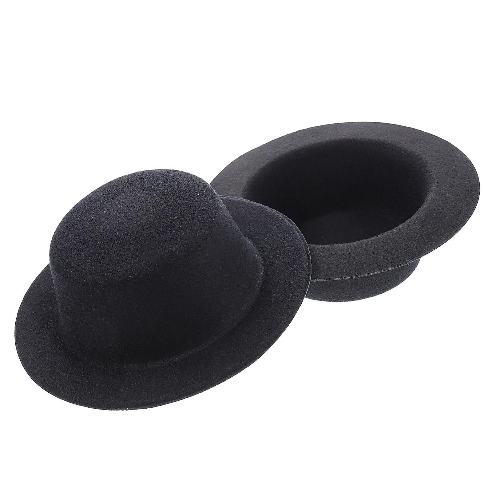 

2Pcs Mini Hats EVA Cloth Not Deform Simple Design Alligator Clip Hair Accessories Diy Tops Hats DIY Craft Decor Party
