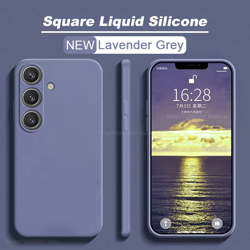 S26 S25 Ultra Hülle Quadratische Flüssigsilikon-Handyhüllen für Samsung Galaxy S26 S25 S24 S 25 S23 S22 Ultra Plus Hülle Weiche TPU-Abdeckung – Detail 11