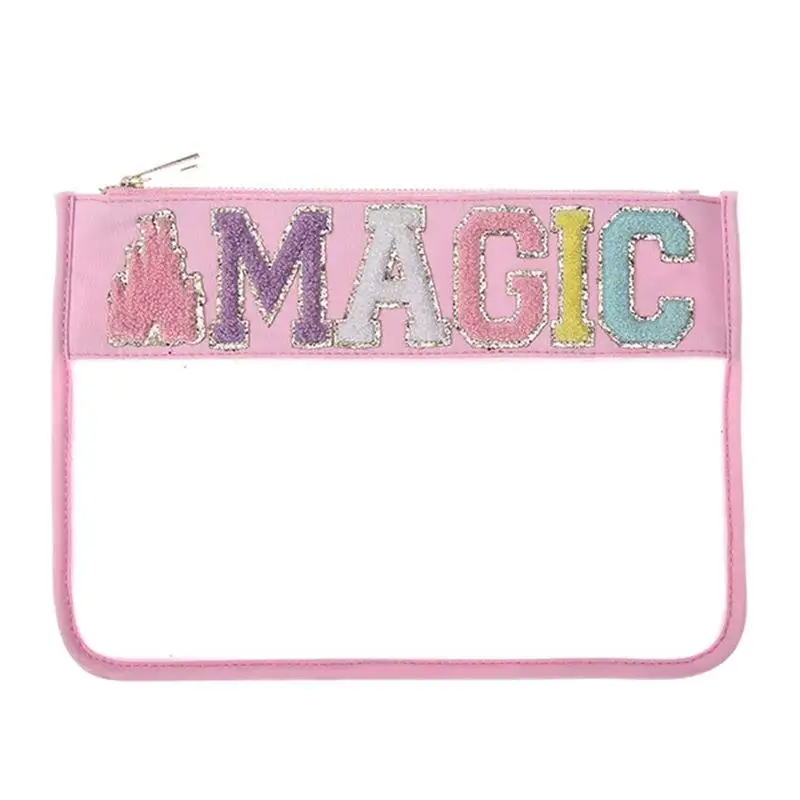 14 Colors Summer Beach Travel Snacks Pouch Cute Personalized Makeup Bag Waterproof Transparent Pvc Cosmetic Bag Nylon Clear Bag