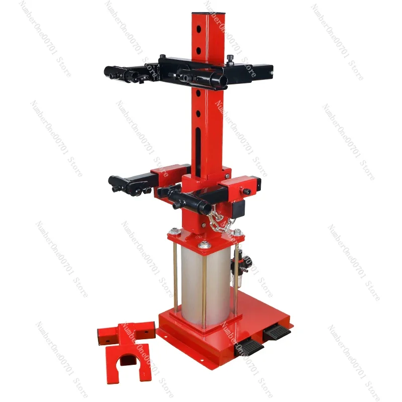 Automotive shock absorber spring compressor, shock absorber spring disassembly and assembly machine, pneumatic and hydraulic