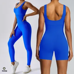 2026 Nuevo Mono de Yoga sin Costuras de Una Pieza, Traje de Fitness Ajustado para Abdomen, Conjunto de Entrenamiento, Bodysuit, Ropa de Gimnasio, Ropa Deportiva Push Up XP270