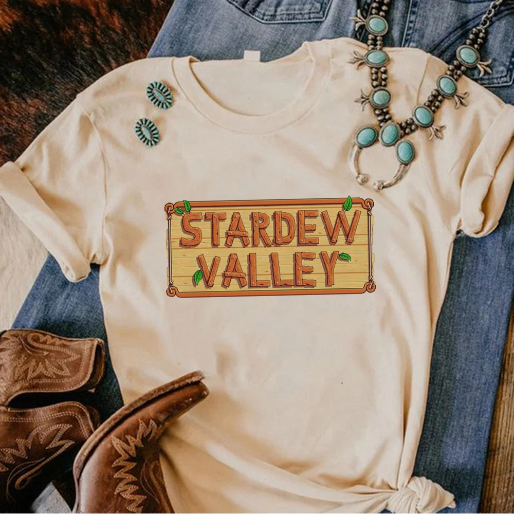 Stardew Valley top women manga Y2K tshirt girl anime harajuku clothing