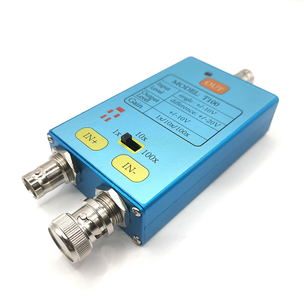 Differential Probe Battery Powered 10M Bandwidth Signal Amplifier Low Noise for Maintenance Personnel for Electronic Engineers