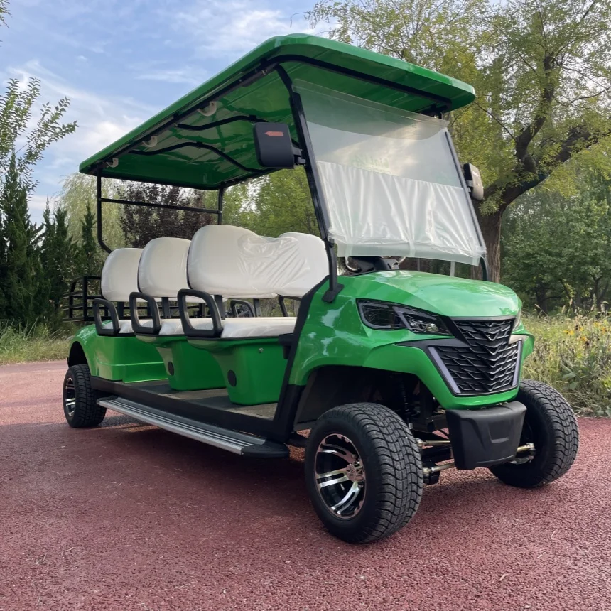 New Design Electric Golf Cart Reasonable Adult 72V48V Electric Car Price 7KW Energy Saving Low Noise Golf Cart Model E 6 Seat