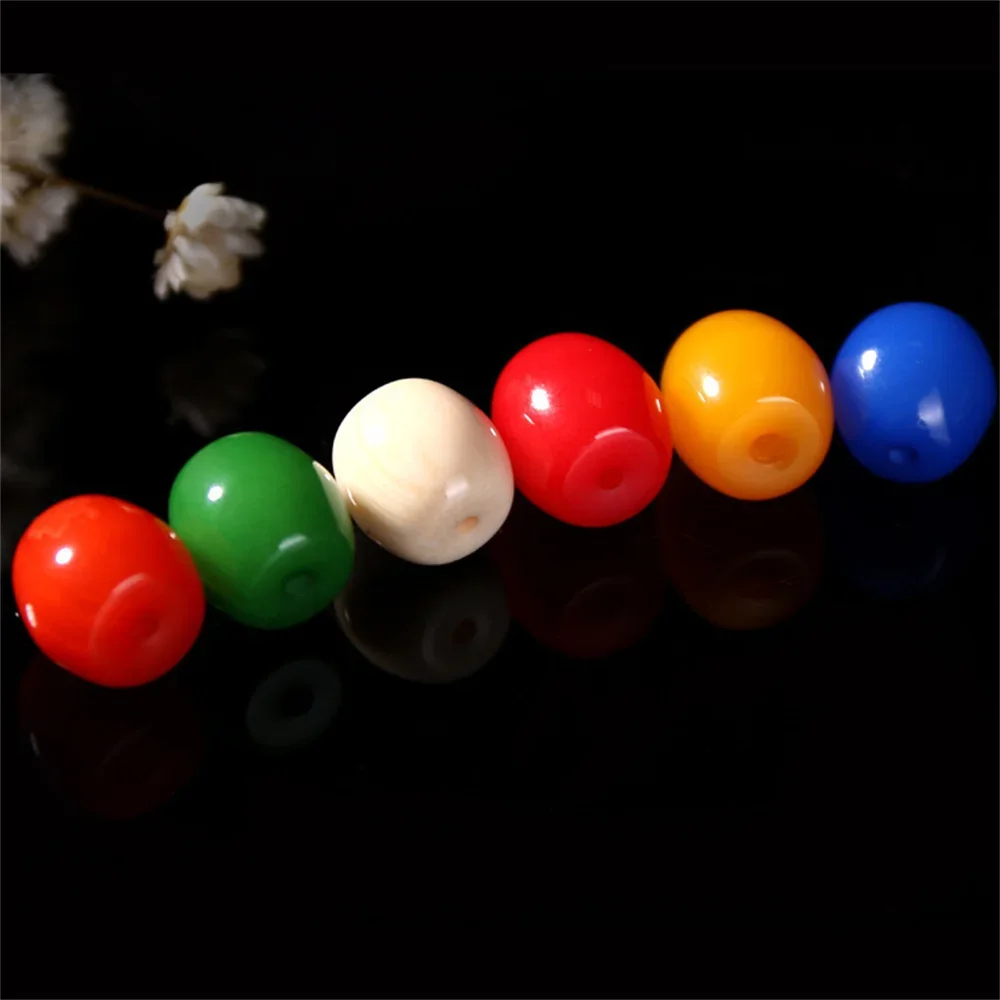 12mm Imitation Amber Cylinder Resin Beeswax Ivory Gems Slice Loose Beads DIY Jewelry Making Necklace Bracelet Crimp End Beads