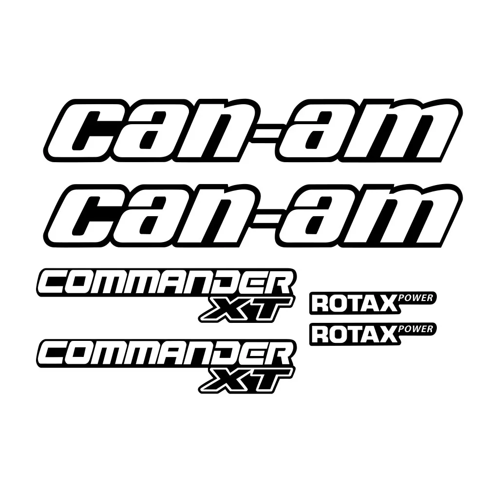 for can-am  COMMANDER ROTAX decals stickers