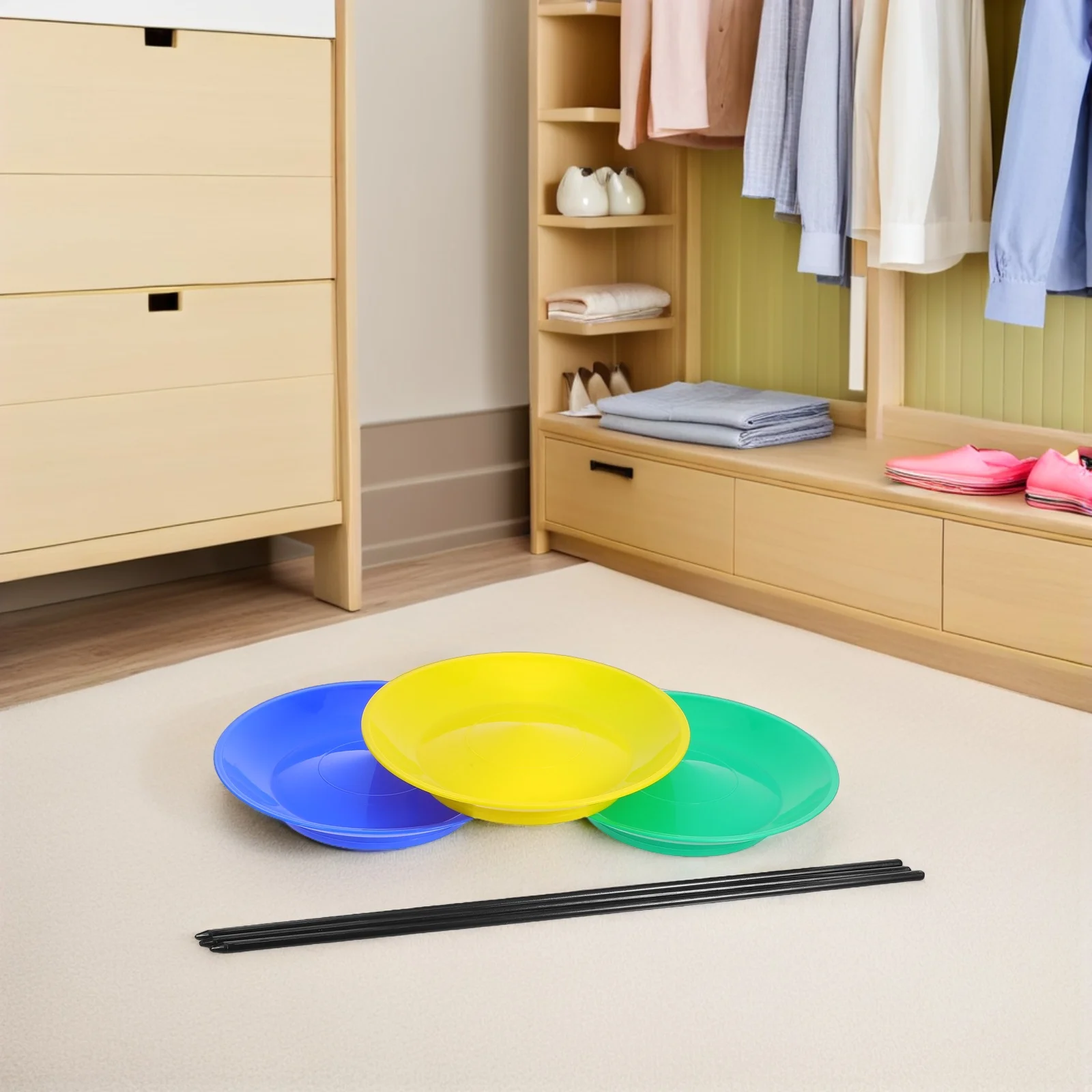 

Набор из 3 пластиковых вращающихся дисков для жонглирования, для цирковых представлений, развития навыков балансировки, реквизит для рукоделия, сувениры для вечеринок