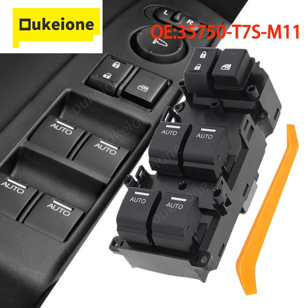 

35750-T7S-M11 для Honda Civic 2011 2012 2013 4Auto передняя левая сторона водителя электрический главный переключатель управления окном кнопка подъемника