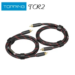 TOPPING TCR2 RCA Cable 6N Single Crystal Copper Gold-Plated RCA Professional Audio Cable