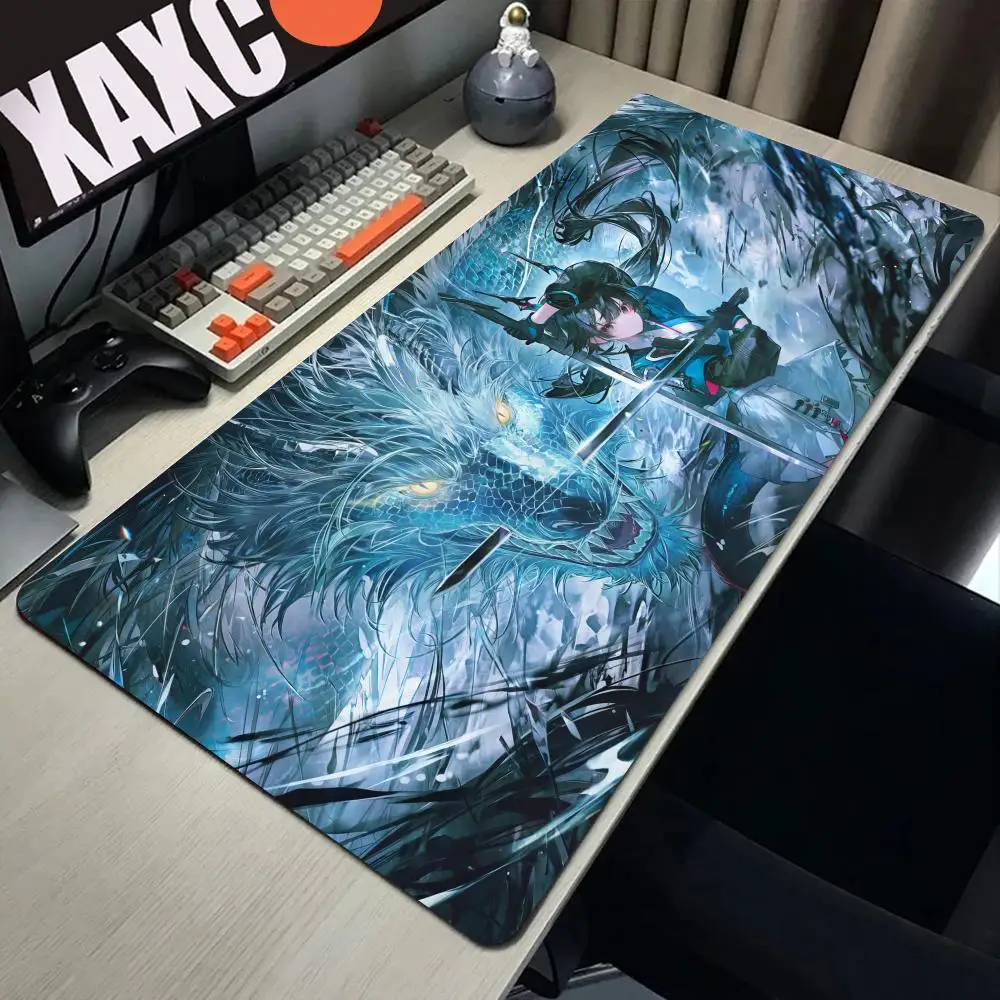 Arknights Endfield Yvonne Mouse Pad Game Non-slip Rubber Gaming Large 90X40CM Mousepad HD Desk Mat Decoration HYBXAXC Mouse Mat