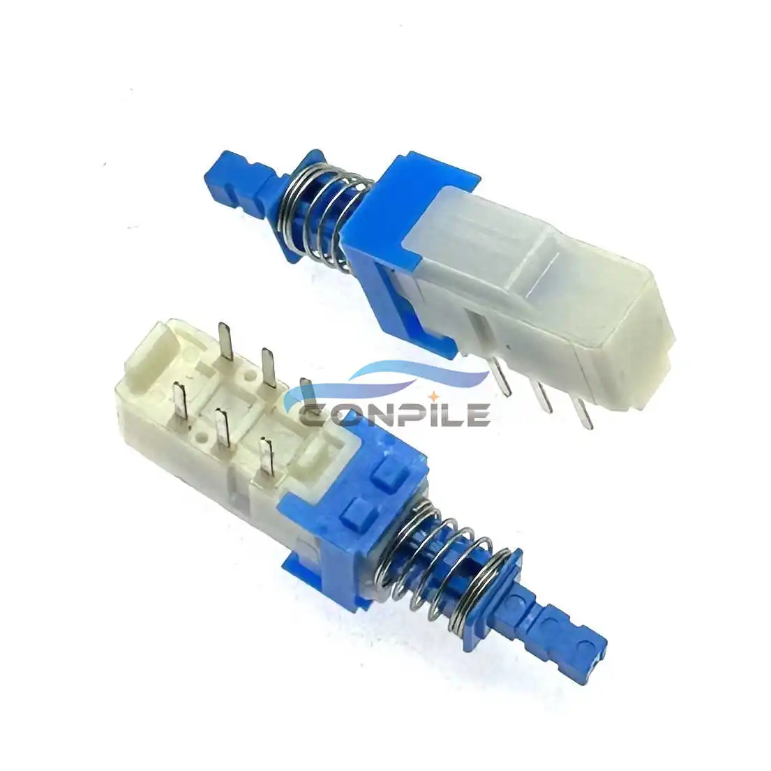 2pcs for ALPS power amplifier key switch button in-line double row 6 feet without lock  42MM