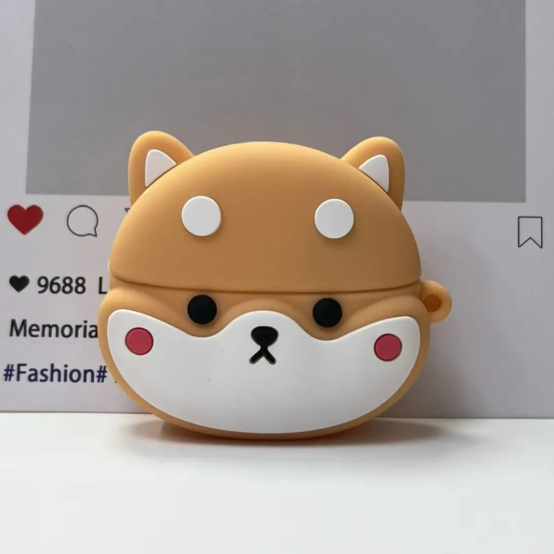 3D Leuke Cartoon Silicone Soft Case Cover Voor Redmi Buds6 Lite Echte Draadloze Bluetooth Oortelefoon Beschermhoes Shark Shiba Inu