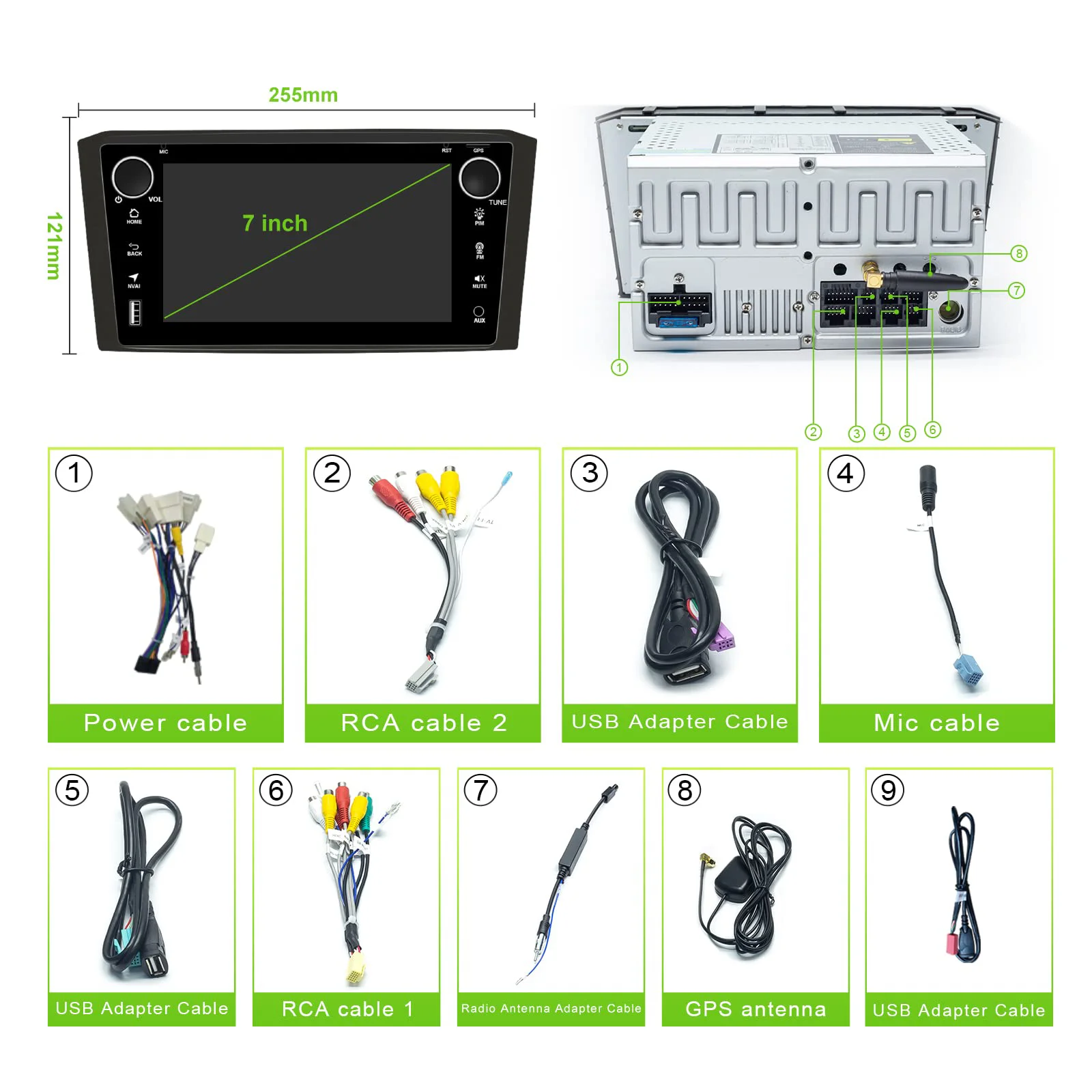Android Car radio for Toyota Avensis T25 Kombi Station Wagon Carplay Bluetooth ,FM radio ,SWC DSP, Rear camera, 2+32G